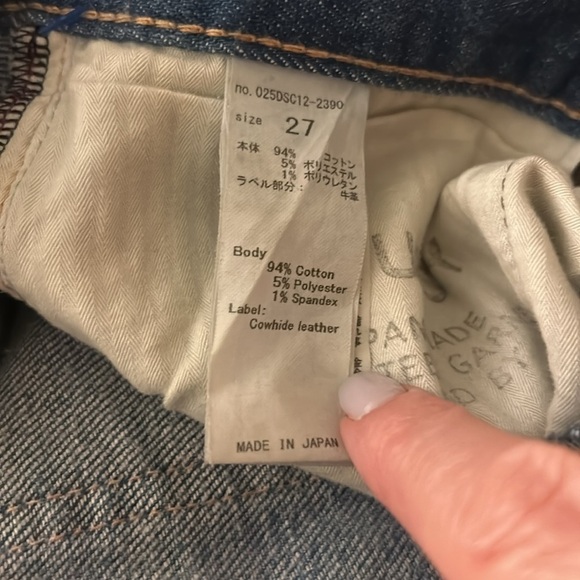 Moussy Vintage Li Howa Jeans 27 Distressed Stretch Light Wash Japan - Picture 12 of 16